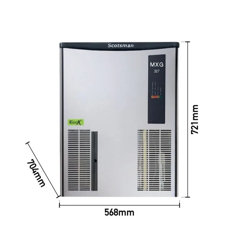 Scotsman MXG 327 Eco X Haznesiz Gurme Buz Makinesi, 152 Kg/Gün Kapasiteli
