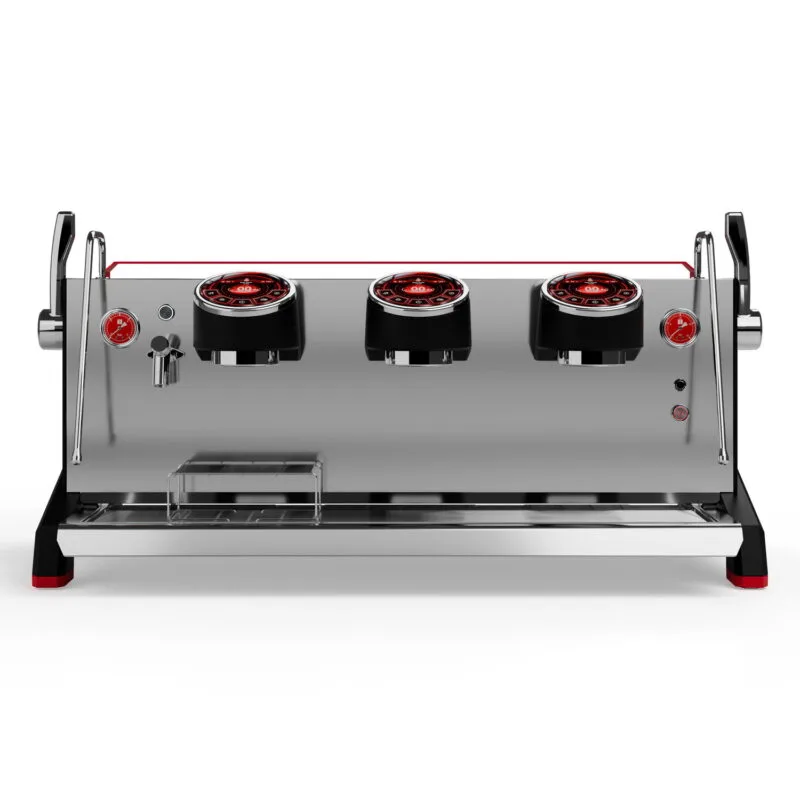 Felvini Raptor Tam Otomatik Espresso Kahve Makinesi Yüksek Kaşık T3 Multi-Boiler PID Kontrollü 3 Gruplu Siyah