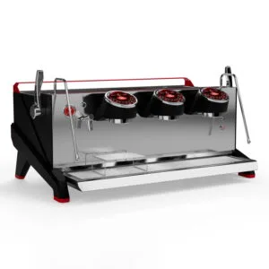Felvini Raptor Tam Otomatik Espresso Kahve Makinesi Yüksek Kaşık T3 Multi-Boiler PID Kontrollü 3 Gruplu Siyah