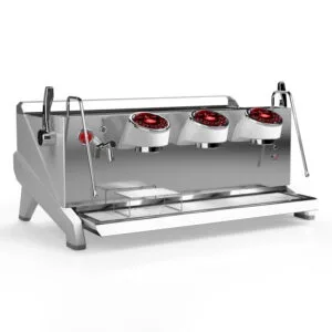 Felvini Raptor Tam Otomatik Espresso Kahve Makinesi Yüksek Kaşık T3 Multi-Boiler PID Kontrollü 3 Gruplu Beyaz