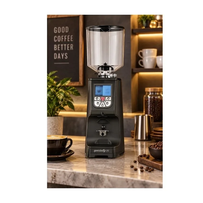 EUREKA ATOM Specialty 75 Espresso Kahve Değirmeni, Siyah