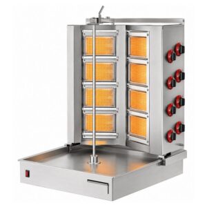 DRN DRNDVAG-8 Döner Ocağı Alttan Motorlu V Tip 8 Radyanlı Gazlı