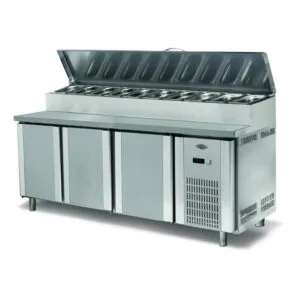 Empero EMP.200.70.01-PS 3 Kapılı Pizza ve Salata Hazırlık Buzdolabı 2000x700x850 mm