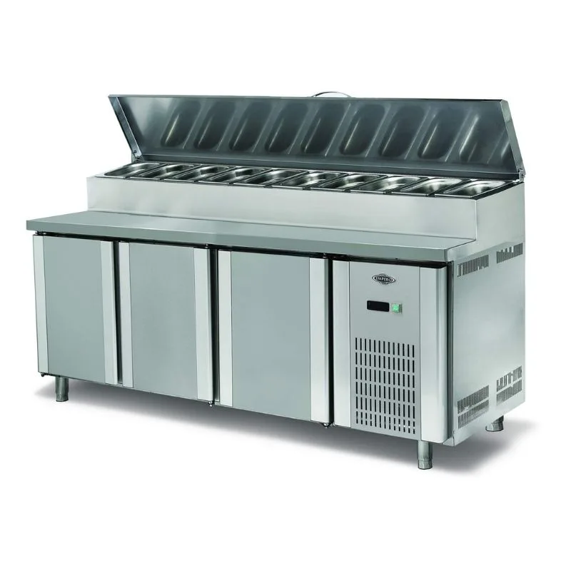 Empero EMP.200.70.01-PS 3 Kapılı Pizza ve Salata Hazırlık Buzdolabı 2000x700x850 mm