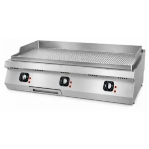 DRN DRNEI-1270N-CR 700 Seri Pleyt Izgara Krom Oluklu Elektrikli 120x730 Cm 380 V