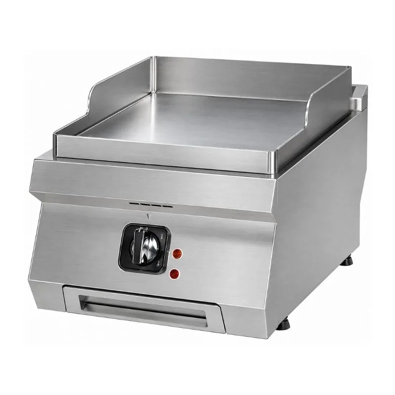 DRN DRNEI-4060-CR 600 Seri Pleyt Izgara Krom Düz Elektrikli 40x63 Cm 380 V
