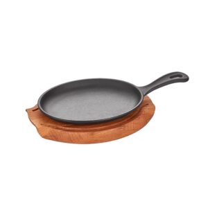 Altınbaşak A 120SA 21A Döküm Demir Oval Saplı Fajita Tavası + Nihale 21x15 cm