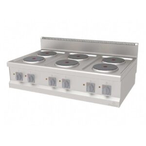 Atalay 700 Seri 6 Yuvarlak Pleytli Ocak Set Üstü Elektrikli 120x70 Cm