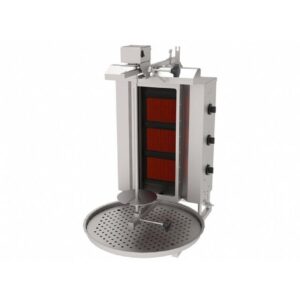 Atalay ADGC - 3 U Döner Ocağı Üstten Motorlu Camlı 3 Radyanlı Gazlı