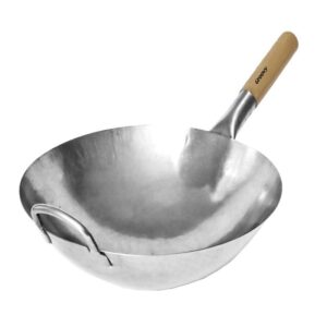 Biradlı Groovy GRV-W36 Karbon Çelik Wok Tava, 36 cm