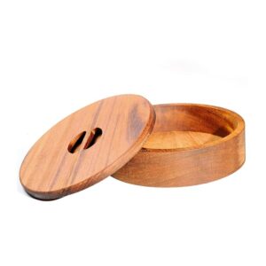 Biradlı GRV-1805 İreko Ahşap Kapaklı Tortilla Sunum Kabı