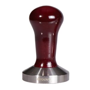 Biradlı GRV-316 Plastik Saplı Çelik Tamper, 58 mm, Bordo