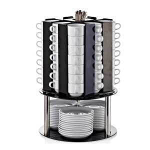 Biradlı GRV-FS-01 Tabaklı Döner Fincan Standı, 56 Fincan Kapasiteli