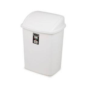 Bora Plastik Click Çöp Kovası No:5 40 Litre Beyaz