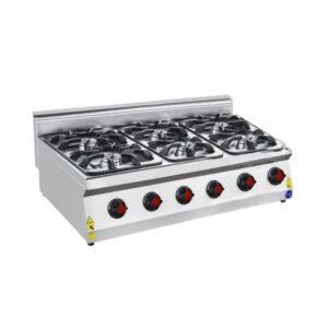 CSA 700 Edge Seri 6 Gözlü Ocak Set Üstü Lpg'li 120x70 Cm