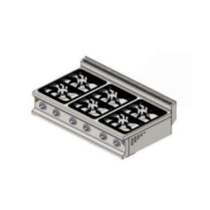 CSA 700 Seri 6 Gözlü Ocak Set Üstü Lpg'li 120x70 Cm