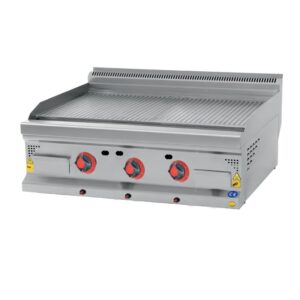 CSA 700 Seri Oluklu Pleyt Izgara Set Üstü Doğalgazlı 120x70 Cm