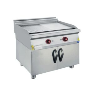 CSA 900 Edge Seri Yarı Oluklu Pleyt Izgara Dolaplı Elektrikli 80x90 Cm