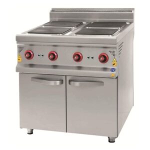 CSA 900 Seri 4 Kare Pleytli Ocak Dolaplı Elektrikli 80x90 Cm