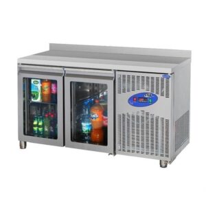 CSA CS.TEZ.2.600.C.120cm Tezgah Tipi Buzdolabı 2 Cam Kapılı 120x60 Cm 281 L 430 Kalite