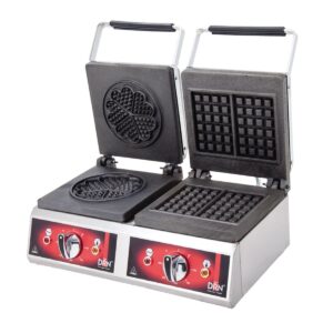 DRN Waffle Makinası  Çift Kare-Yonca  Elektrikli