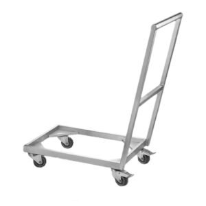 GastroPlast GPHTR-02 Açık Taban Pizza Hamur Teknesi Taşıma Arabası 60x40 Cm