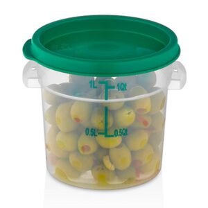 GastroPlast GRPP-1 Polipropilen Yuvarlak Saklama Kabı 0.95 L