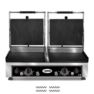 GMG KG 2735 DE Tost  Makinesi Çift Kapaklı, Oluklu, 2 x 36 x 27 cm