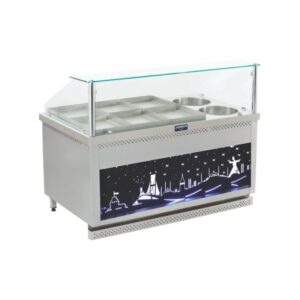 Görkem Kuru Yemek Tezgahı 10+4 Tepsili Gazlı 240x85 Cm