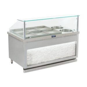 Görkem Sulu Yemek Tezgahı 6+2 Tepsili Elektrikli 145x85 Cm