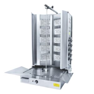 Görkem V Tip Döner Ocağı Alttan Motorlu  5+5 Radyanlı Gazlı