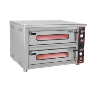 Himaksan Çift Katlı Pizza Fırını, Elektrikli, Ø30 cm 6+6 Pizza Kapasiteli HMK-PFE12 1178