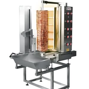 İnox Fast Food Döner Robotu 150 Kg 10 Radyanlı Alttan Motorlu Elektrikli