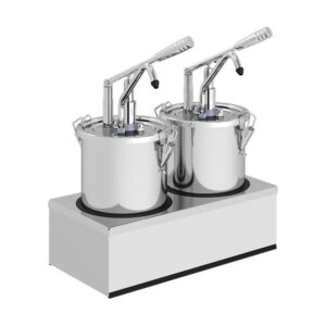 Kalando KD-002 Kollu Sos Pompası İkili Paslanmaz Kilitli 2x4.5 L