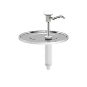 Kalando KD-010-265-C Basmalı Sos Pompası Ünitesi 9-10 L Kova Uyumlu Desenli Ø265mm Beyaz