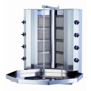 Kalitegaz 4+4 Radyanlı Motorsuz Döner Ocağı, Gazlı, V Model KLG141V