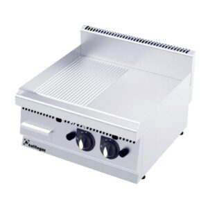 Kalitegaz GS9060GC 600 Seri Krom Kaplı Pleyt Izgara Yarı Oluklu 90x60 Cm Gazlı