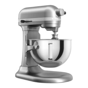 KitchenAid 5KSM55SXX Ağır Hizmet Tipi Kaldırılabilir Kaseli Stand Mikser, 5.2 L, Gümüş