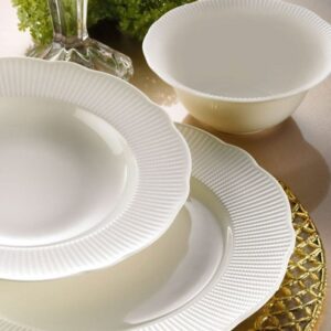 Kütahya Porselen Bone İlay 24 parça Yemek Takımı Sade