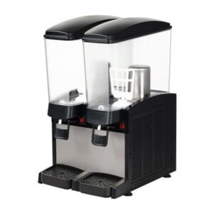 Omake Dijital Dikdörtgen İkili Soğuk İçecek Dispenseri, 2x20 Litre Karıştırıcılı