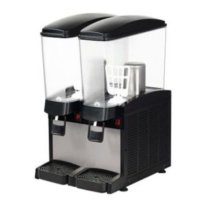 Omake Manuel Dikdörtgen İkili Soğuk İçecek Dispenseri, 2x20 Litre Karıştırıcılı