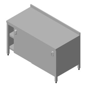 Öztiryakiler Çalışma Tezgahı Dolaplı Ara Ve Taban Raflı 120x60 Cm