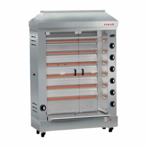Pimak M006R Radyanlı Piliç Çevirme Makinası 36 Kapasiteli Gazlı