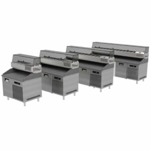 Portabianco PZAG- 180 1 Kapılı Pizza Hazırlık Buzdolabı, Granit Tabanlı, 40x60 Tepsi Uyumlu