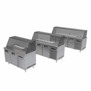 Portabianco SBHDG-3N70 Soğuk Servis Buzdolabı Camlı, 3 Kapılı, 304 Kalite