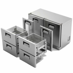 Portabianco SLM-2NGN Tezgah Altı Slim Buzdolabı, 2 Kapılı, 430 Kalite