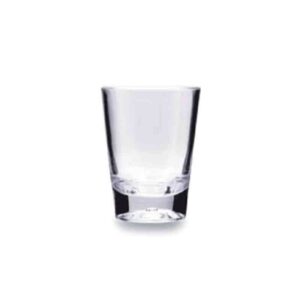 Rubikap Polikarbon Shot Bardağı, 60 ml Şeffaf