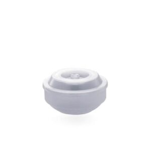 Rubikap Polikarbon Yuvarlak Tabak Kapağı, 12 cm Şeffaf