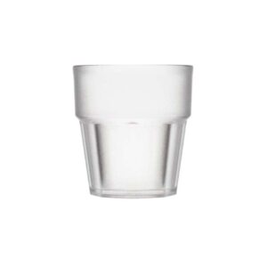 Rubikap Stoklanabilir Kumlu Casablanca Bardak, 250 ml Şeffaf