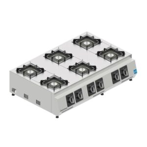 Seamac OG6.NG Altı Gözlü Set Üstü Ocak, 20x20 cm, Doğalgazlı